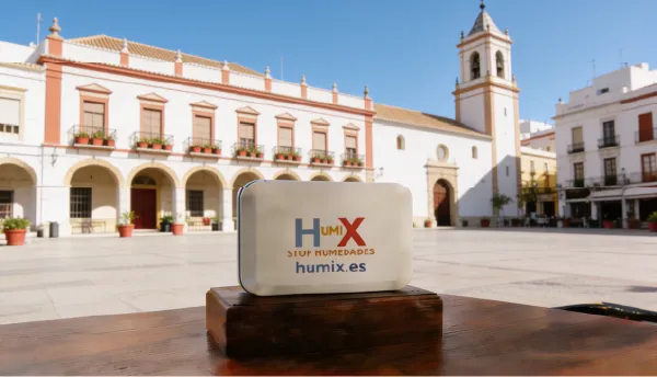Sistema HUMIX instalado en la pared de una vivienda en Mallorca